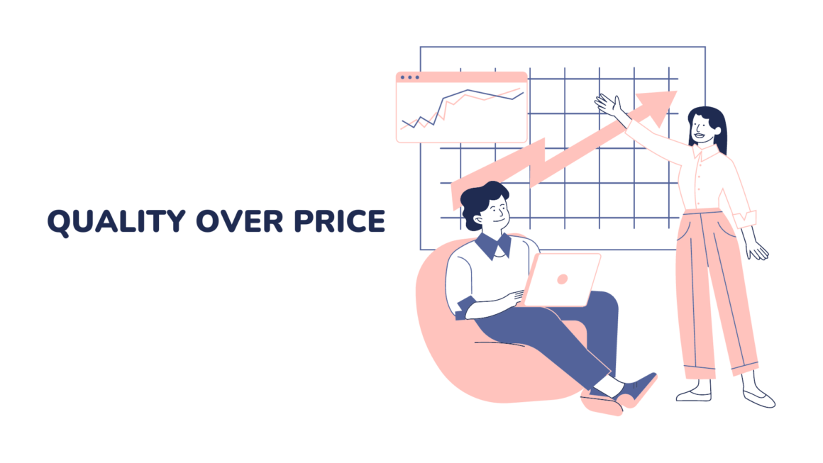 Quality Over Price for digital product pricing